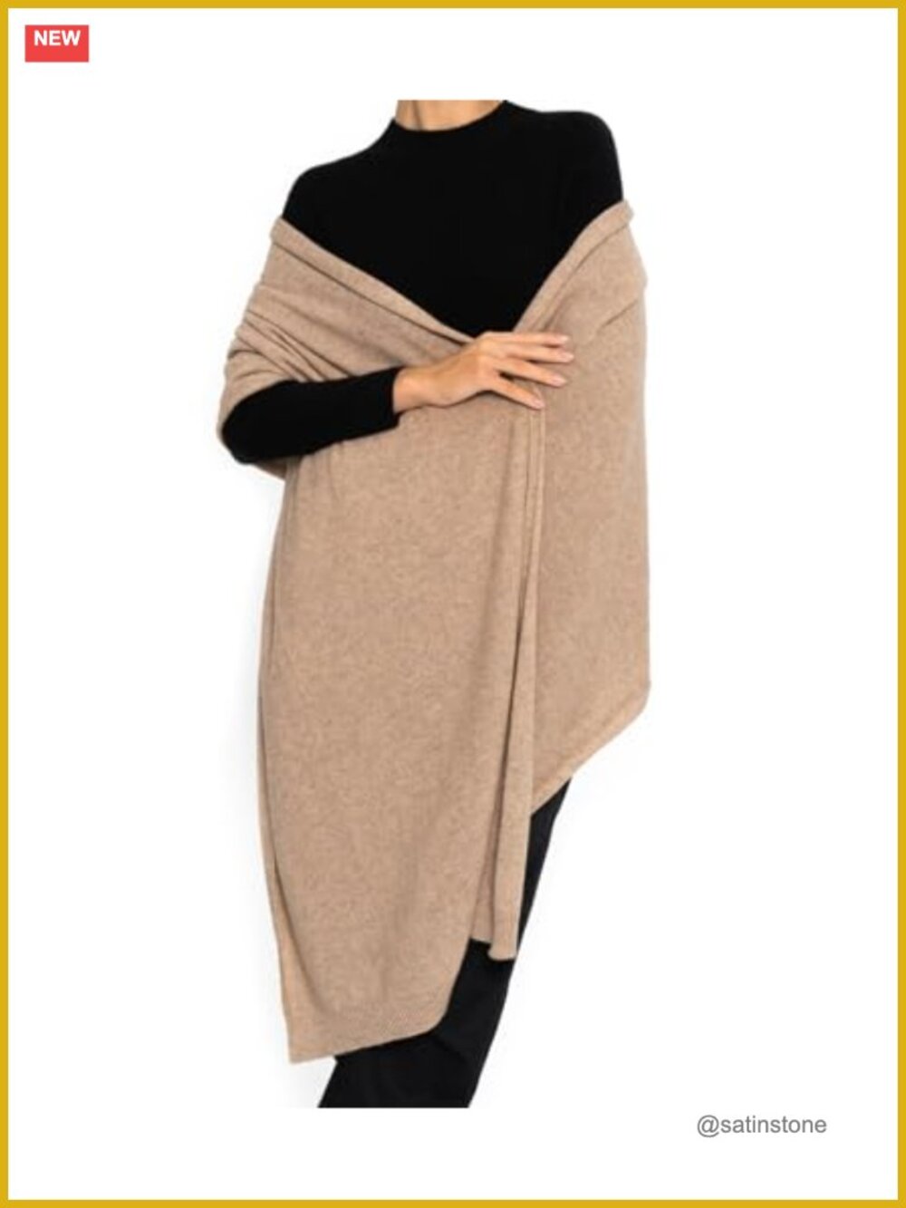 Cashmere Wool Oversized Shawl Wrap Pashmina Stole Scarf Ultra Soft Women's Gift